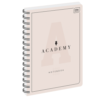 Kołonotatnik Academy Pastelowa okładka A5 100 kartek Interdruk