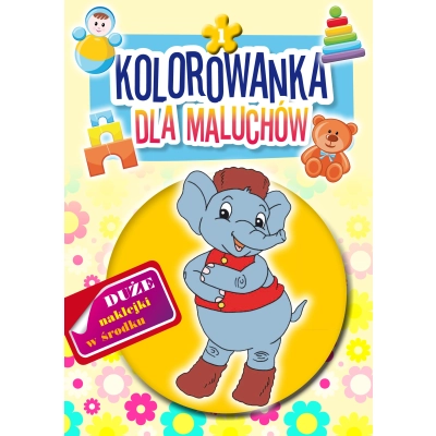 Kolorowanka dla maluchów 16 stron + naklejki