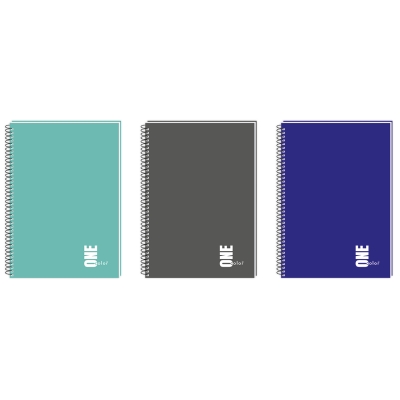 Kołozeszyt A5 80 kratka One color Interdruk