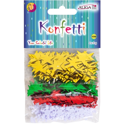 Konfetti mix kształtów 20g zimowe