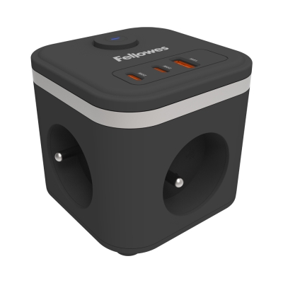 Kostka zasilająca Power Cube Fellowes typ E czarna