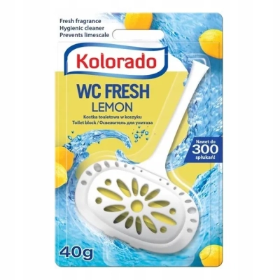 Koszyk kostka colorado cytrynowy wc fresh toaletowa lemon 40g