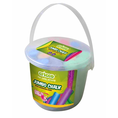 Kreda kolorowa chodnikowa 20 sztuk jumbo w wiaderku