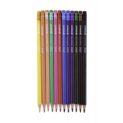 Kredki ołówkowe 12 kolor wymazywalne kolori Penmate