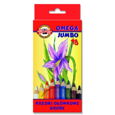 Kredki ołówkowe 18 kolor jumbo Koh-i-noor