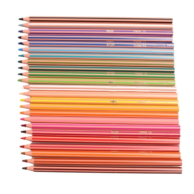 Kredki ołówkowe 24 kol bic evolution stripes