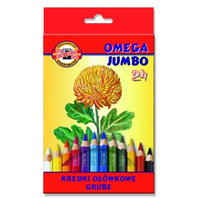 Kredki ołówkowe 24 kolor jumbo Koh-i-noor