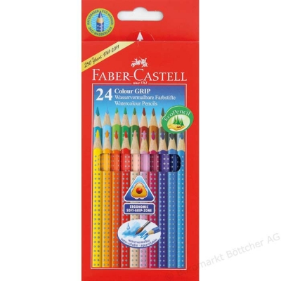 Kredki ołówkowe 24 kolorów grip 2001 Faber Castell