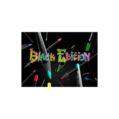 Kredki ołówkowe Faber-Castell 24 kolory black edition metalowe opakowanie