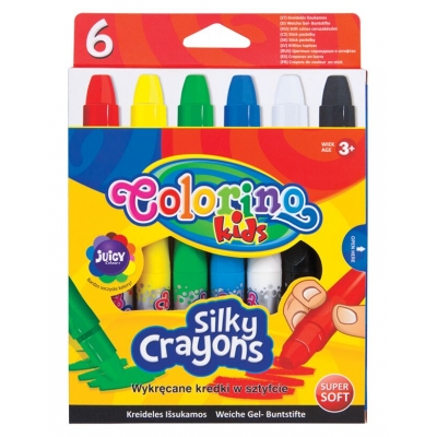 Kredki żelowe 6 kolorów wykręcane Colorino