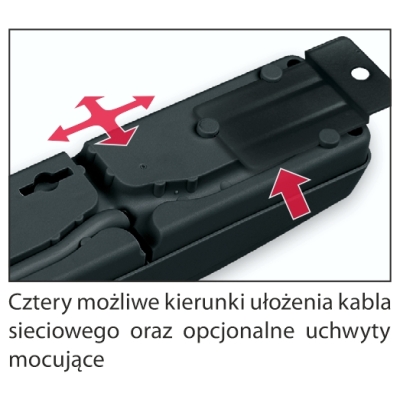 Listwa zasilająca Acar F5 5m 5 gniazd czarna W0102