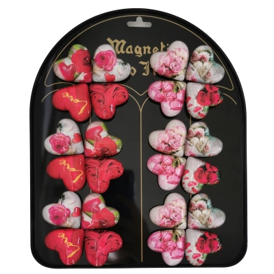 Magnesy Serca 24 sztuki blacha