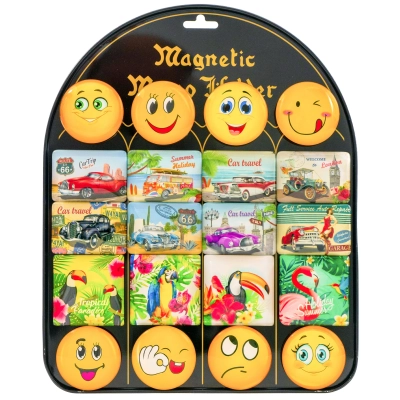 Magnesy mix wielkości i wzorów blacha 20 sztuk