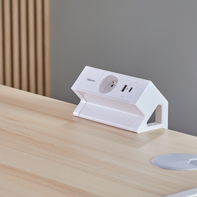 Moduł zasilający Power Desk Fellowes Typ E biały