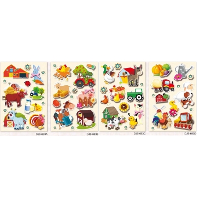 Naklejki 3D Decoupage 12x19cm Farma