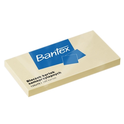 Notes samoprzylepny 125x75mm 100k żółty bantex