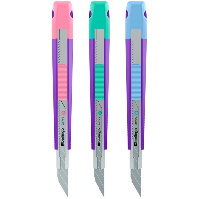 Nóż biurowy Envy 9mm metalowy mix kolor Berlingo