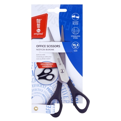 Nożyczki 15,5cm czarne Memobe