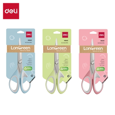Nożyczki 17,5cm Comfort Longreen M640 Deli mix kolor