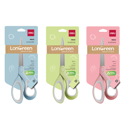 Nożyczki 18cm Comfort Longreen M642 Deli Mix kolor