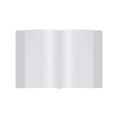 Okładka na książki A4 na zeszyt przeźroczysta 25 sztuk biurfol OZK-02-01