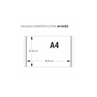 Okładka na podręczniki duża samoprzylepna A4 Biurfol 25 sztuk OZ-54