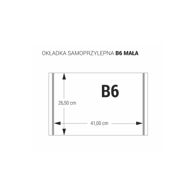 Okładka na podręczniki mała samoprzylepna B6 Biurfol 25 sztuk OZ-56