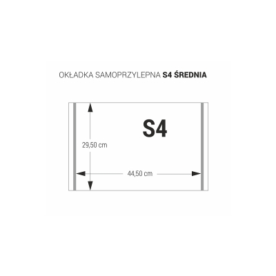 Okładka na podręczniki średnia samoprzylepna S4 Biurfol 25 sztuk OZ-55
