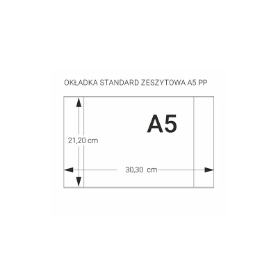 Okładka na zeszyty A5 PP 50 sztuk Biurfol