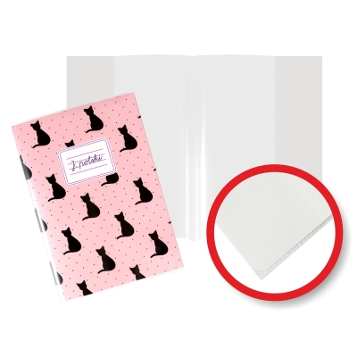 Okładka na zeszyty A5 PP 50 sztuk Biurfol