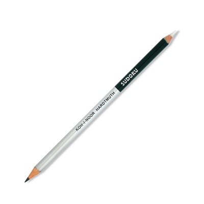 Ołówek 2B sudoku koh-i-noor z precyzyjną gumką do krzyżówek