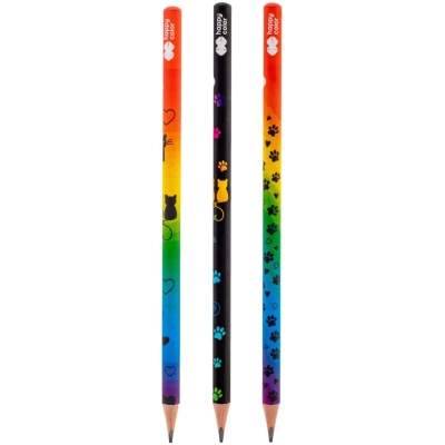 Ołówek trójkątny 2B Miaow Happy-color