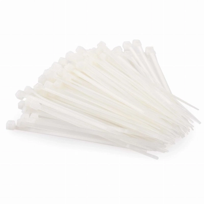 Opaski zaciskowe trytytki 2,5x100mm białe 100 sztuk