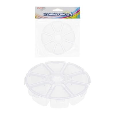 Organizer Na Koraliki, Okrągły 8-dzielny 10x2,5 cm