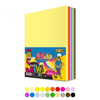 Papier ksero A4 80g 20 różnych kolorów mega mix 500 kartek