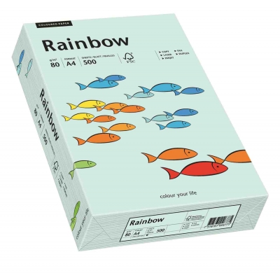 Papier ksero A4 a'250 Rainbow gruby A4 160g jasnoniebieski 82