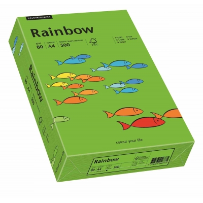 Papier ksero A4 a'250 Rainbow gruby A4 160g zielony 76
