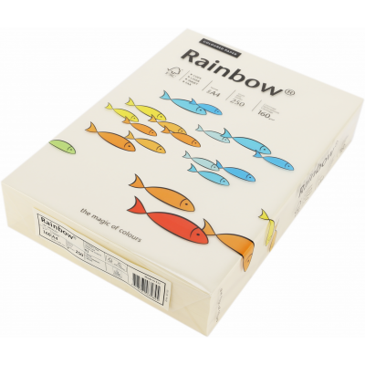 Papier ksero A4 a'250 160g Rainbow kremowy 03