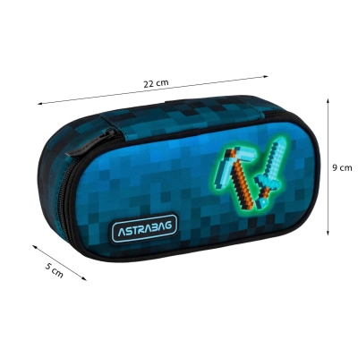 Piórnik AstrABag Blue Pixel Ac6 dla gracza