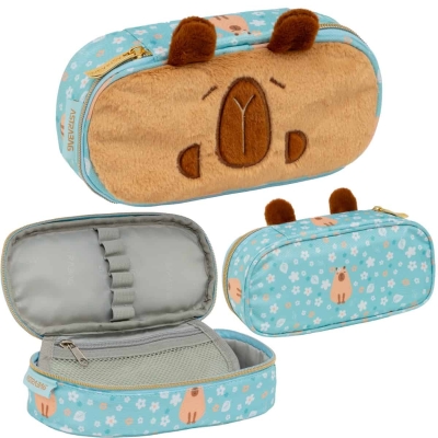 Piórnik Astrabag z kapibarą Fluffy Capy AC6