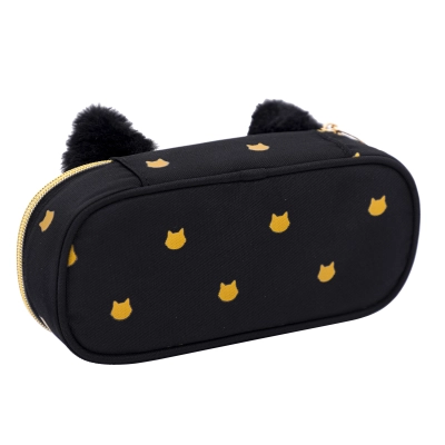 Piórnik saszetka usztywniona Astrabag Fluffy Kitty Black Ac6