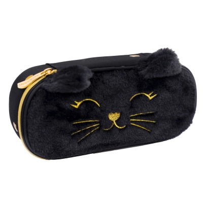 Piórnik saszetka usztywniona Astrabag Fluffy Kitty Black Ac6