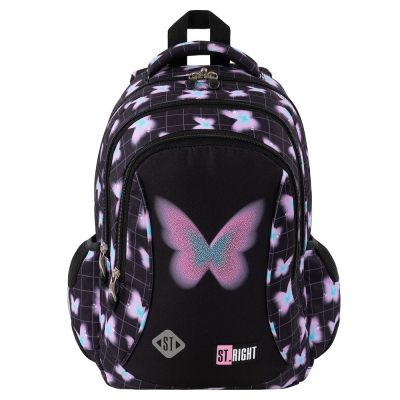 Plecak 3 komorowy St.right BP26 Pastel Butterfly 1-3 klasa