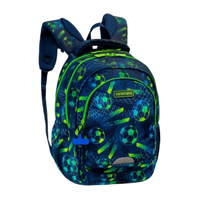 Plecak AstrABag Football AB330 granatowo zielony
