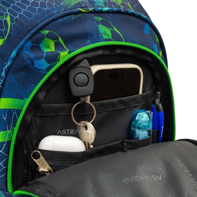 Plecak AstrABag Football AB330 granatowo zielony
