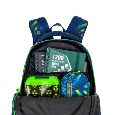 Plecak AstrABag Football AB330 granatowo zielony