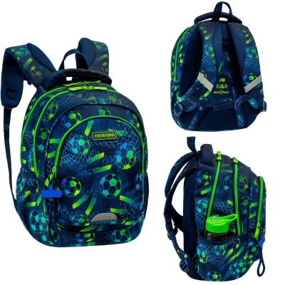 Plecak AstrABag Football AB330 granatowo zielony