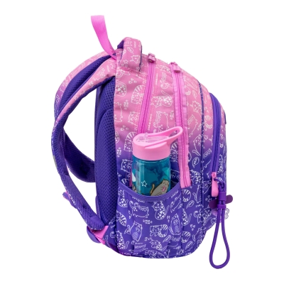 Plecak AstrABag Kitty AB330 fioletowo rózowy