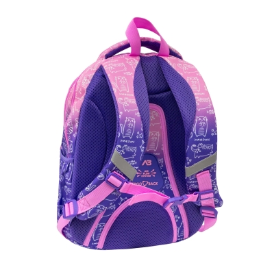 Plecak AstrABag Kitty AB330 fioletowo rózowy