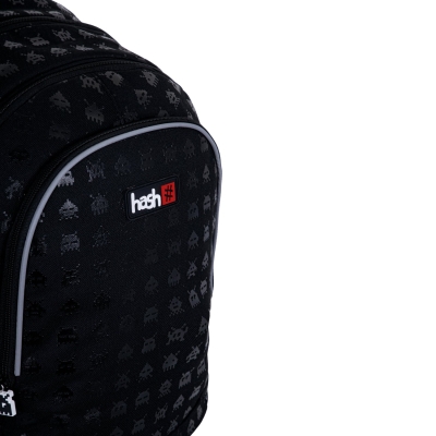 Plecak czarny black gamer hash AB350